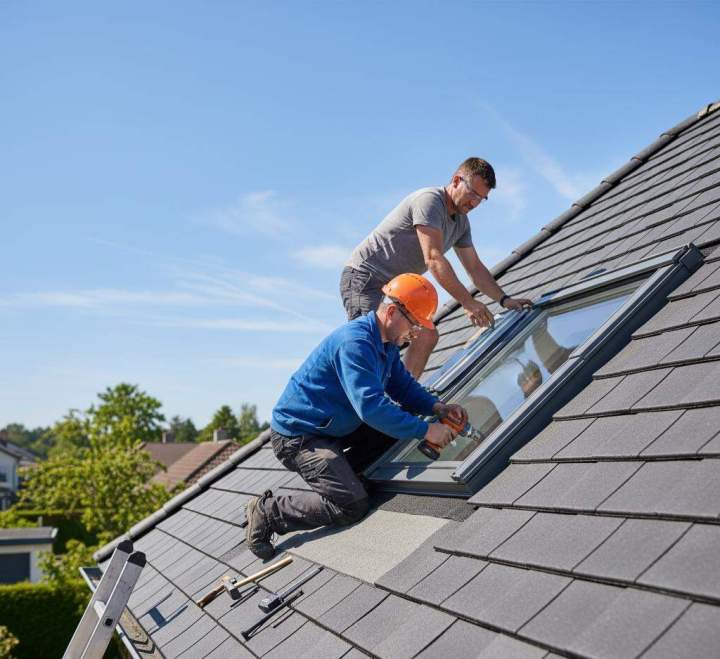 Installation de fenêtre de toit Velux La Riche